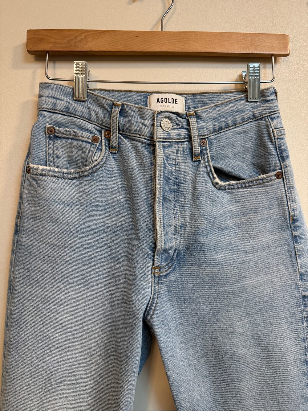 Agolde Riley High Rise Straight Crop Jeans - Picture 5 of 8